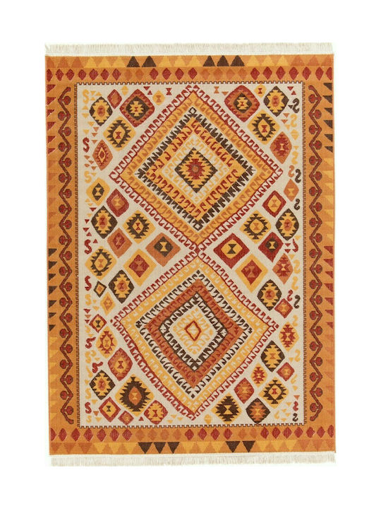 Polihome Calisson Rug Rectangular with Fringes Colorful