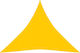 vidaXL Triangular Shade Sail Yellow 3.6m 160 g/m² made of HDPE 160 g/m²
