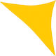 vidaXL Triangle Shade Sail Yellow 4x4x5.8m 160gr/m² made of HDPE 160 g/m²