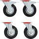 vidaXL 278021 Rotating Wheels from Rubber 8 Pieces 125mm
