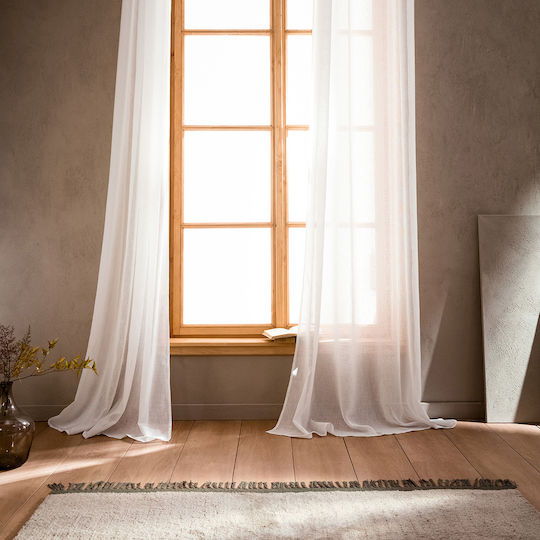 Gofis Home Κουρτίνα με Τρουκς Combe 502 05 Off White 200x275εκ.