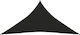 vidaXL Triangular Shade Sail Black 5x6x6m made of HDPE