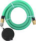 vidaXL 151053 Tubing Suction Green with Brass Connectors 25m 25mm