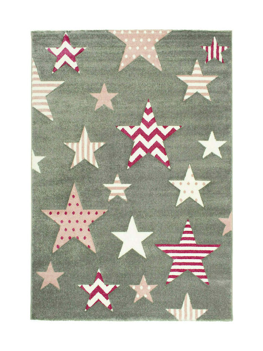Koulis Carpets 1360 Kids Rug Stele Grey Pink 13...