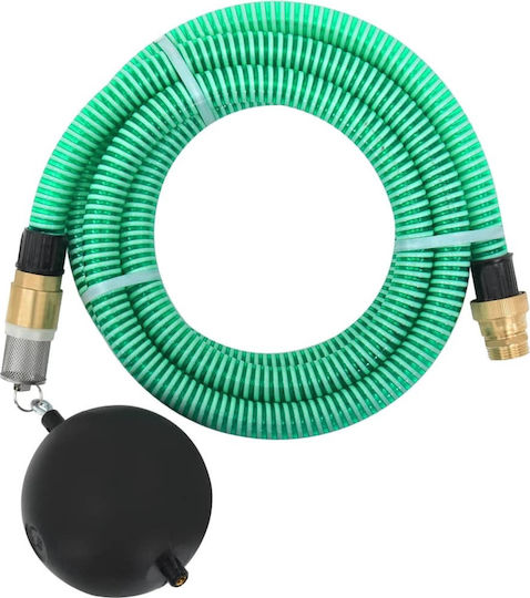 vidaXL 151039 Tubing Suction Green with Brass Connectors 3m 25mm