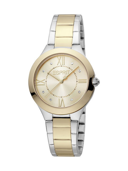 Esprit Uhr mit Gold Metallarmband