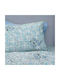 Palamaiki Cluster Set Kids Duvet Cover Single with Pillowcase Cotton Blue 170x250cm