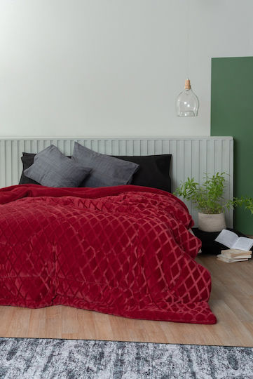 Palamaiki Duvet Cover Single 160x240cm Nadine Red 280 GSMGsm