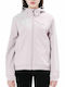 Basehit Women's Short Sports Softshell Jacket Waterproof and Windproof for Winter with Hood Pink