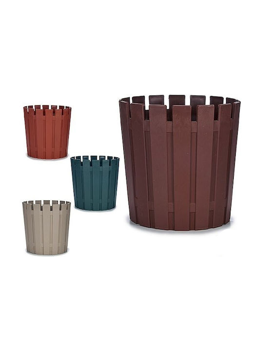 BigBuy Flower Pot 32x32cm in Brown Color S3604739