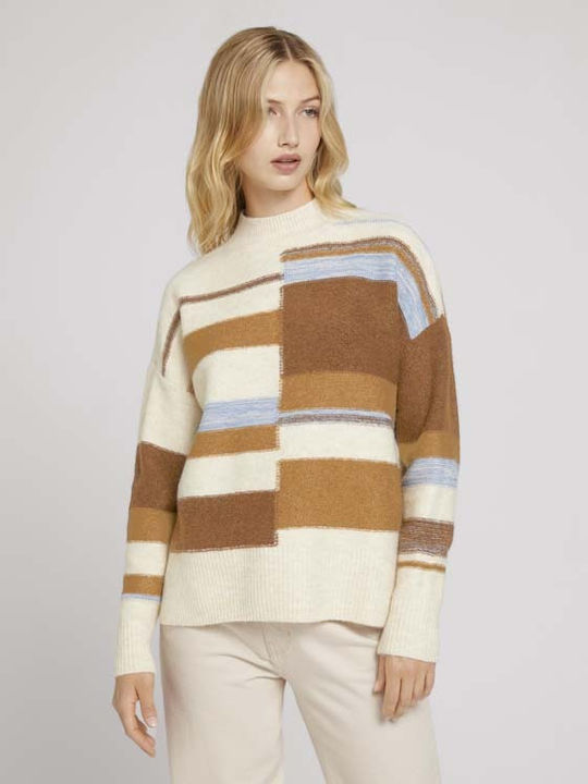 Tom Tailor Women's Long Sleeve Sweater Beige