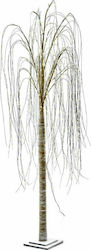 Iliadis Christmas Decorative Snowy Illuminated Willow Tree Natural Appearance 220cm Electric White