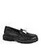 Ragazza Leather Women's Moccasins Black Croco