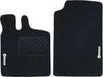 Velgum Front Mats 2pcs from Carpet for Smart ForTwo Black