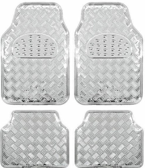 Automax Set of Front and Rear Mats Universal 4pcs Silver
