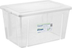 Tontarelli Plastic Storage box with Cap Transparent 59x39x33cm 1pcs