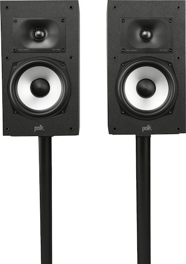Polk Audio Monitor XT20 Ζεύγος Ηχείων Hi-Fi Βιβλιοθήκης 200W 2 Δρόμων Π19.05xΒ27.93xΥ33εκ. Μαύρο