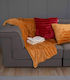 Palamaiki Gwen Velvet Blanket for Sofa 130x180cm Gold