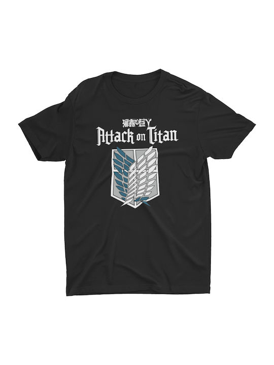 T-shirt Studio Attack On Titan T-shirt Μαύρο