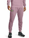 Under Armour Rival Signature Herren-Sweatpants Fleece Rosa