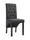Dining Room Fabric Chair Dark Grey 42x57x95cm 2pcs