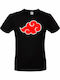 Akatsuki Cloud Tricou Naruto Negru Bumbac