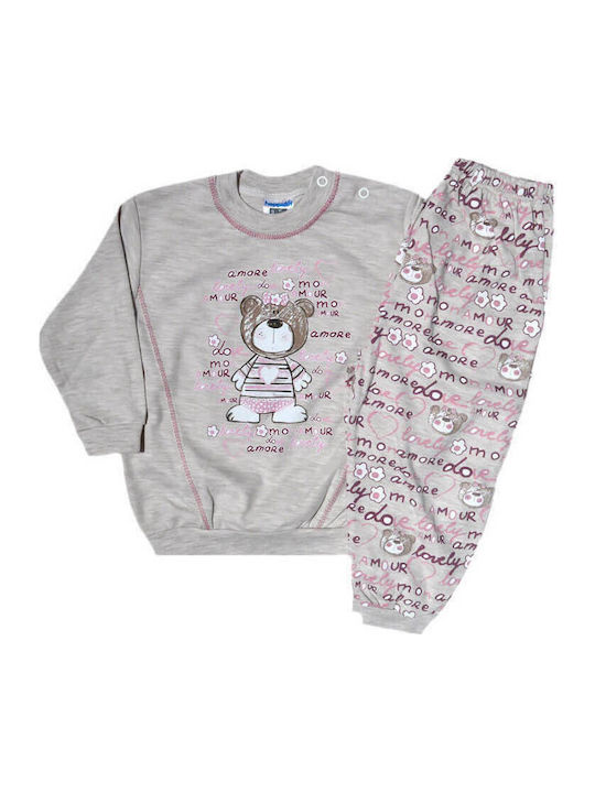 Extan Bebe Kids' Pajamas Winter Gray
