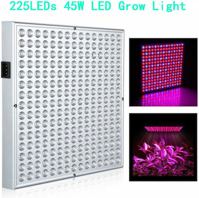 Agățat Lumină de creștere cu 225 LED-uri și Putere 45W L31xL31xH9.8cm.