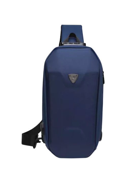 Ozuko 9321 Ανδρική Τσάντα Στήθους σε Navy Μπλε χρώμα