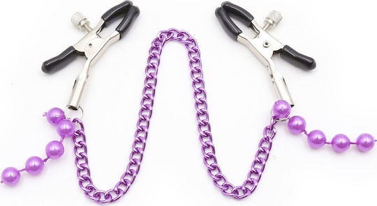 Naughty Toys Nippelklemmen in Lila Farbe