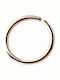 Poco Loco Piercing-Urechi Cercel Nas Din Titan Placat Cu Aur 10mm Roz