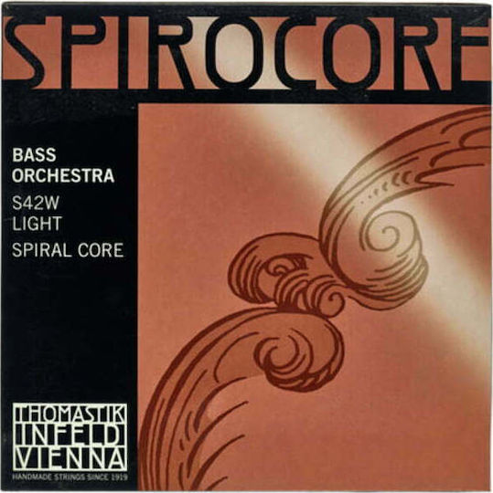 Thomastik Spirocore Orchestra Double Bass Единични Басови Струни 4 Бройки Комплект Светли 4/4