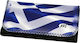 Monte Greek Flag Pungă de tutun cu Închidere Magnetică 16x8.5cm.