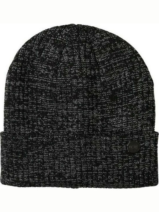 Beanie Männer Beanie mit Rippstrick in Schwarz Farbe