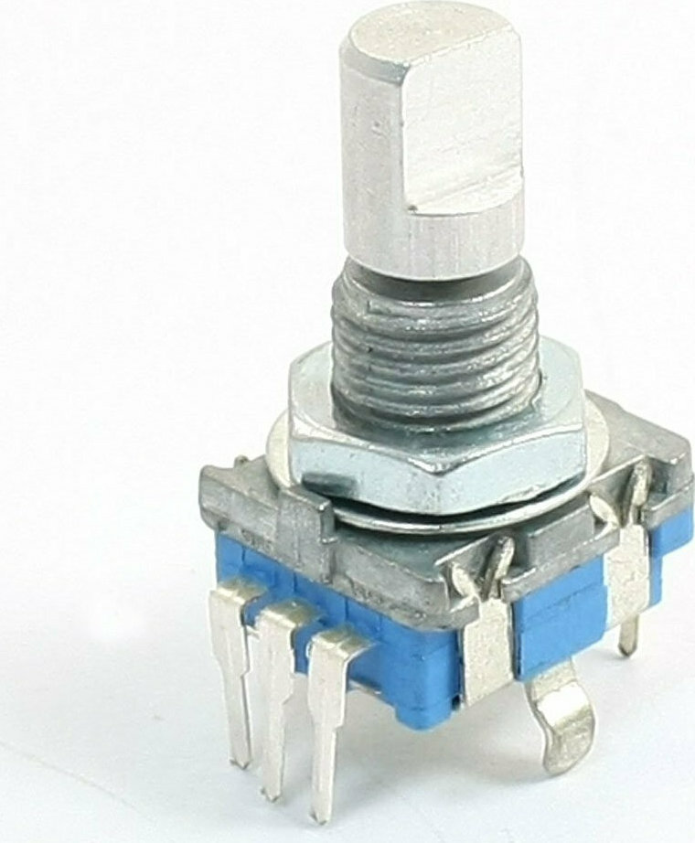 12mm Rotary Encoder Push Button Switch Ασημί Skroutz.gr