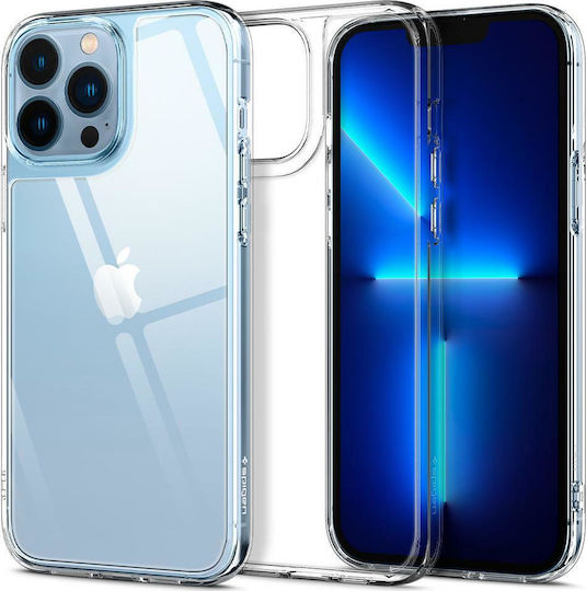 Spigen Quartz Hybrid Back Cover Σιλικόνης Crystal Clear (iPhone 13 Pro Max)