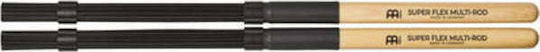 Meinl Plastic Hot Rods Stick & Brush σε Μαύρο Χρώμα Super Flex Multi-Rod