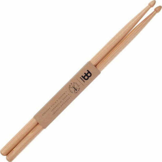 Meinl Hickory Drumsticks Drums Stick & Brush 2B with Tip Shape Acorn Heavy Tip Drumstick