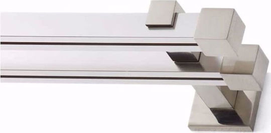 Anartisi Madison Zwei-Wege Vorhangschiene Nickel Satinet 200εκ. Anartisi Madison Zwei-Wege Vorhangschiene Nickel Satinet 200εκ.