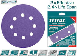 Total Orbital Sander Sheet K120 / K180 / K240 / K320 / K400 / K80 with 8 Holes 150x150mm 10pcs