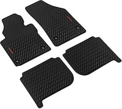 Lampa Set of Front and Rear Mats 4pcs from Rubber for Volkswagen Tiguan Black