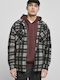 Overshirt Long-sleeved Shirt Checked Black/white