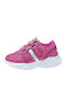 Unicorno Kinder Sneakers mit Klettverschluss & Lichtern Fuchsie