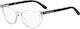 Moschino Love Transparent Plastic Eyeglass Fram...