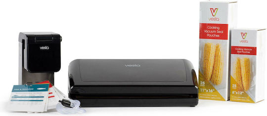 Vesta Precision KIT02-BK Sous Vide Maschine Offener Typ 1.2kW 38x19.9x8.9cm