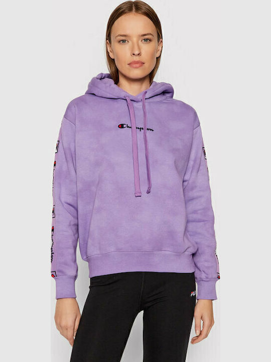 Champion Damen Sweatshirt Kapuzen Lila