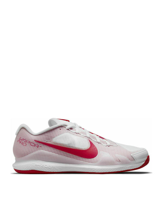 Nike Air Zoom Vapor Pro Ανδρικά Παπούτσια Τένις για Χωμάτινα Γήπεδα White / University Red