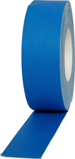 Fos Technologies Αυτοκόλλητη Υφασμάτινη Ταινία Μπλε 50mx50mm