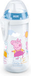 Nuk First Choice Peppa Pig Educational Sippy Cup Plastic White for 12m+m+ 300ml 10.751.470