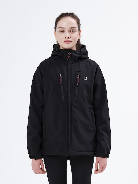 Basehit Softshell Γυναικείο Μπουφάν Μαύρο